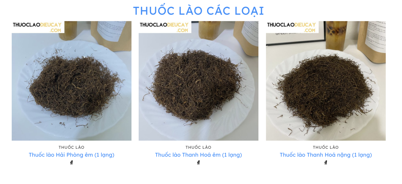 Thuốc lào có bao nhiêu loại và giá bán